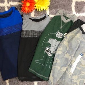 4 boy shirts size 6/7 NWT